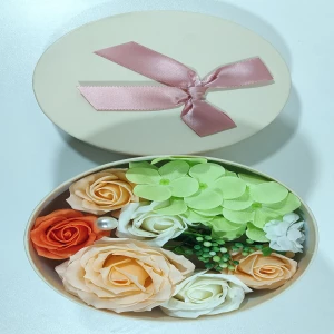 Valentine Special Multi Colored Soap Flower Gift Box